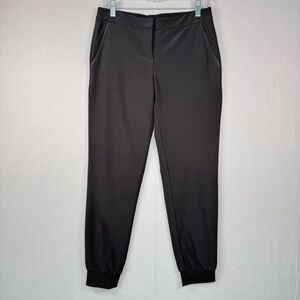White‎ House Black Market Delicacy Jogger Tapered Ankle Pants Black 2R Workwear